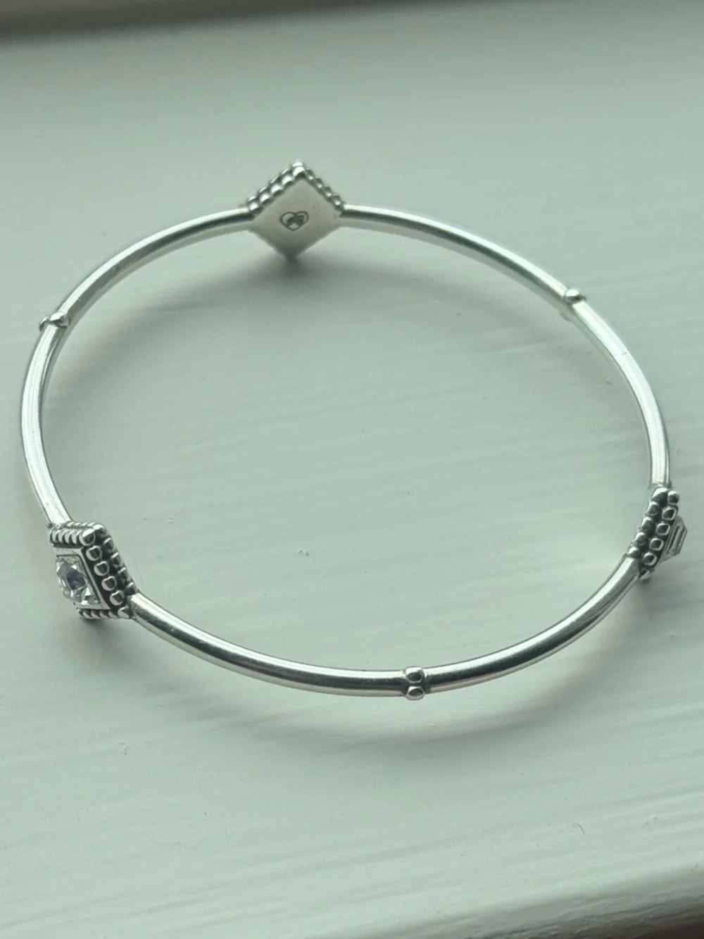 Brighton Women’s Silver Twinkle Trio Bangle OS EUC Worn Once